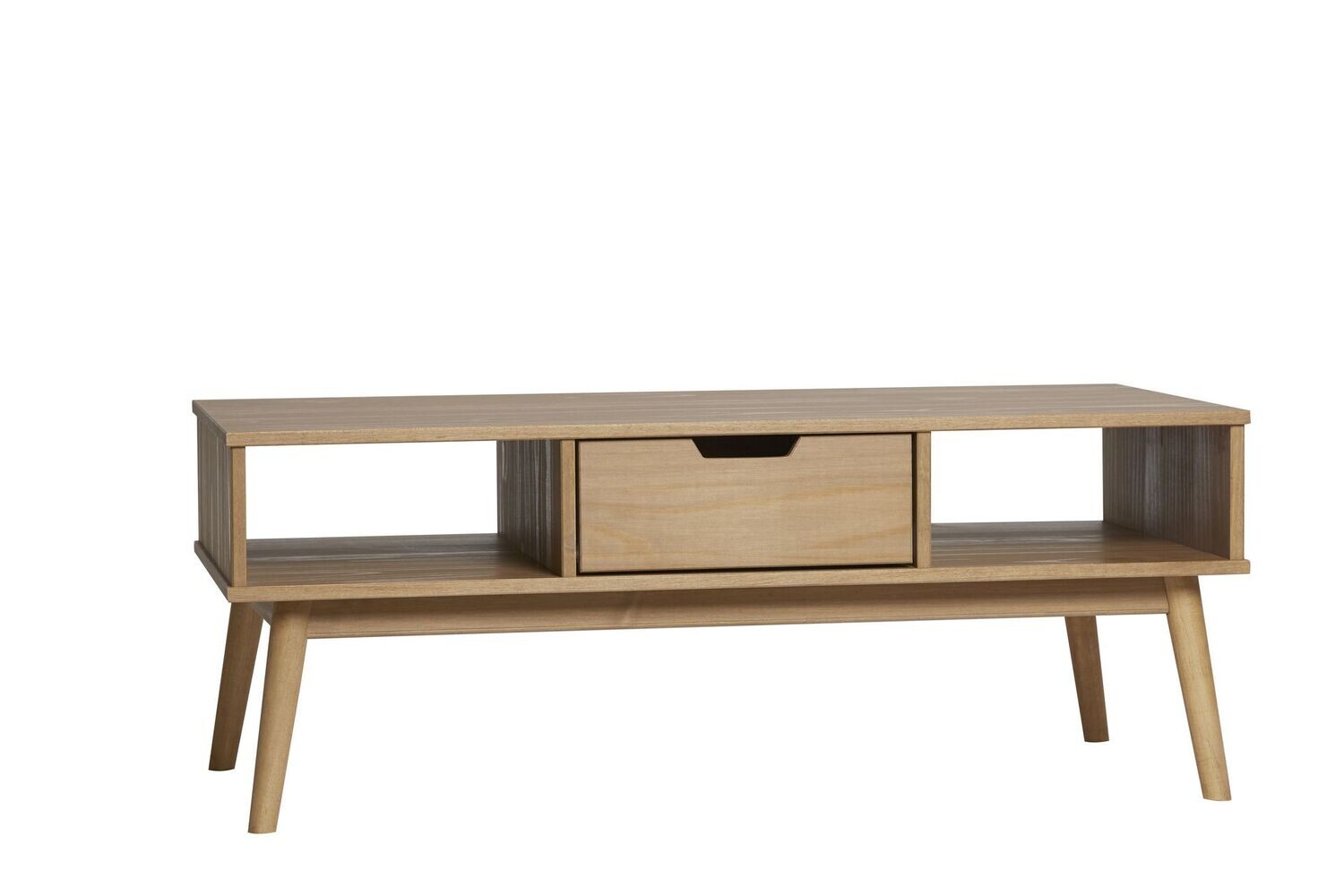 Mesa de centro CUSCO 1 cajón  2 huecos cera estilo nórdico