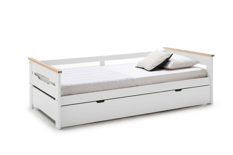 Cama nido Elisa-3 90 x 190 blanco/cera blanca