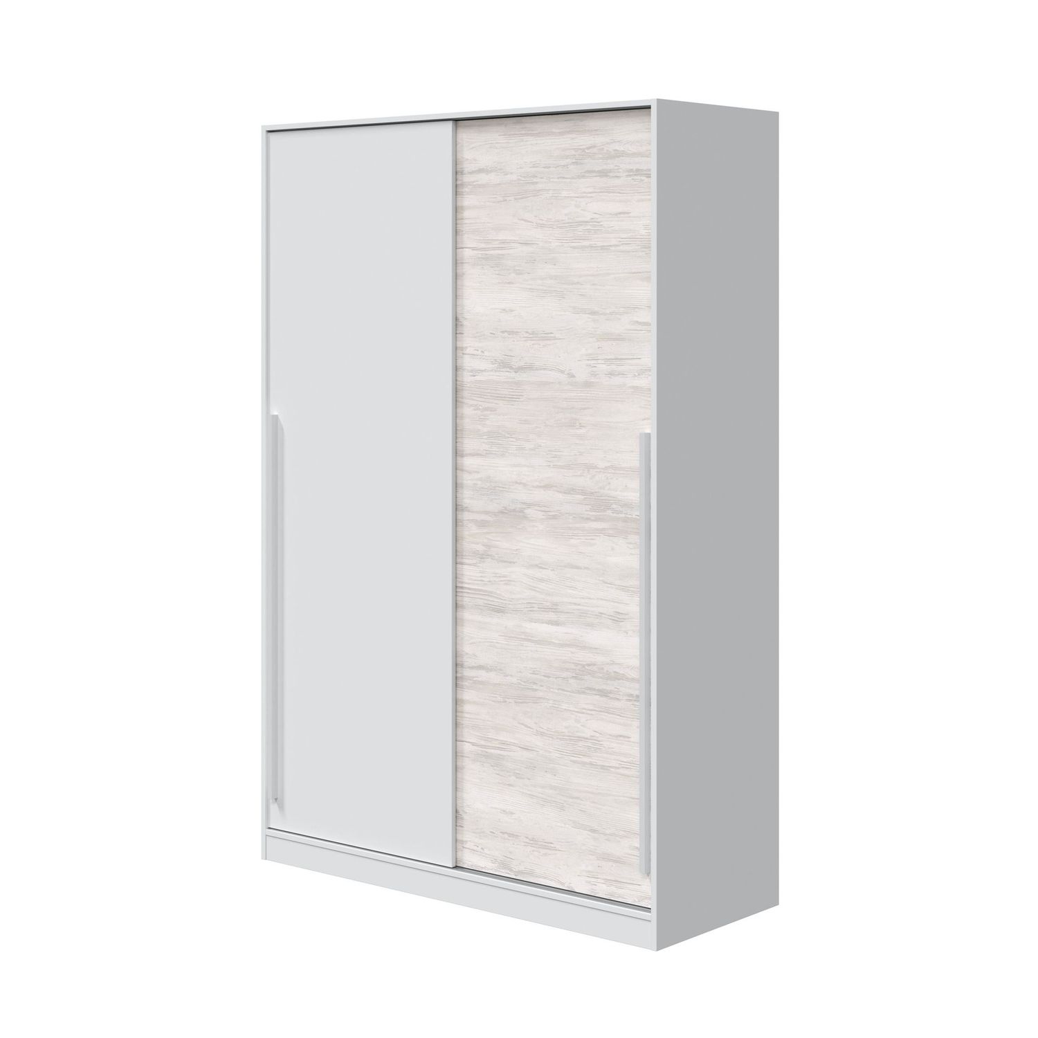 Armario Max 2 puertas correderas blanco artik/roble velho