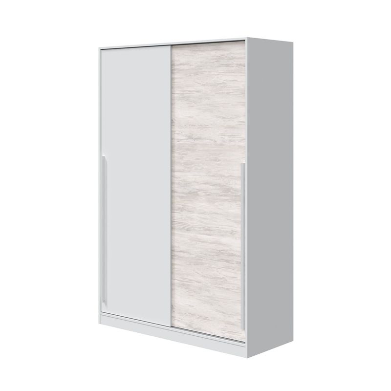 Armario Max 2 puertas correderas blanco artik/roble velho