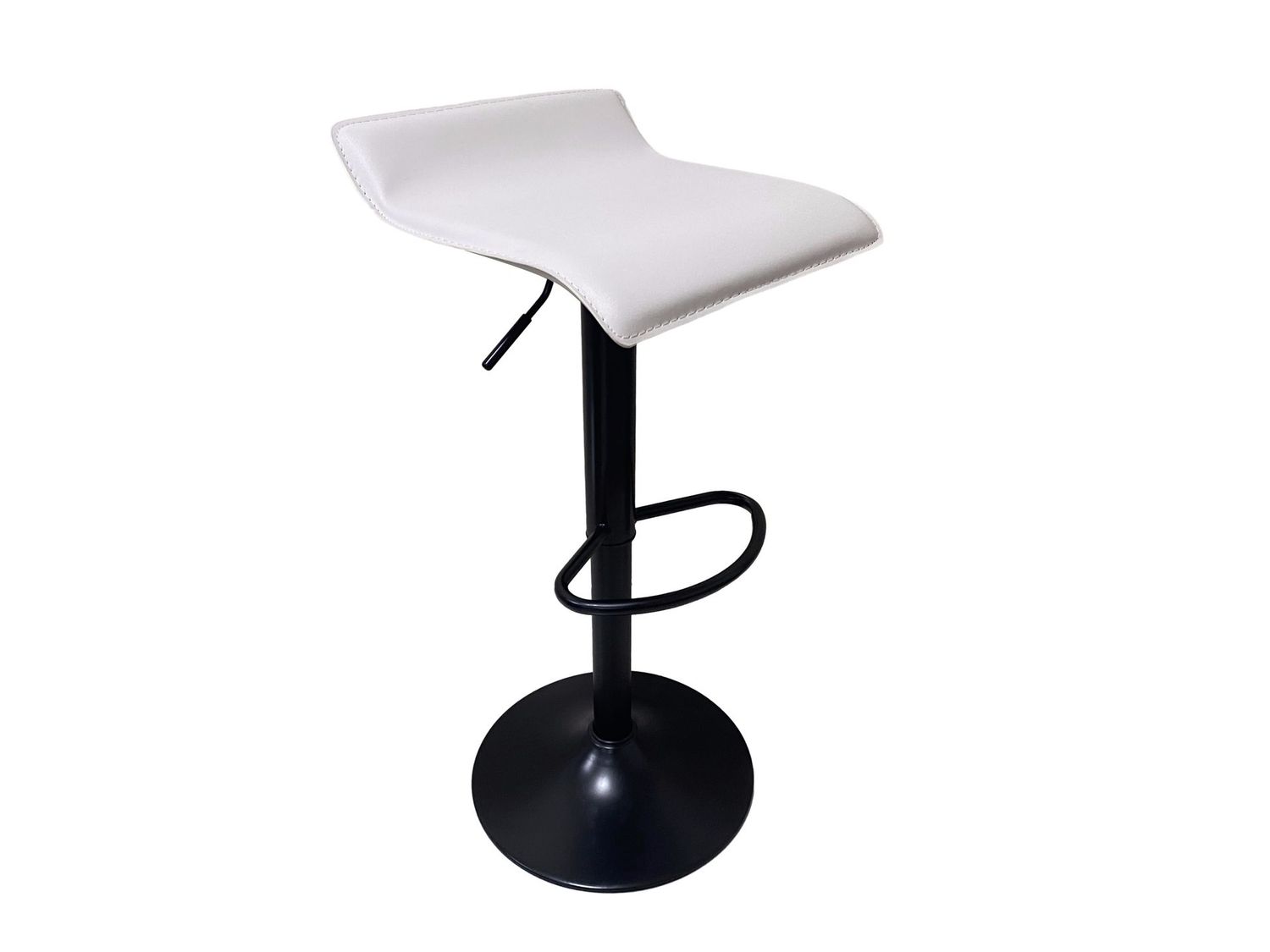 Taburete regulable DALI asiento tapizado estructura metálica