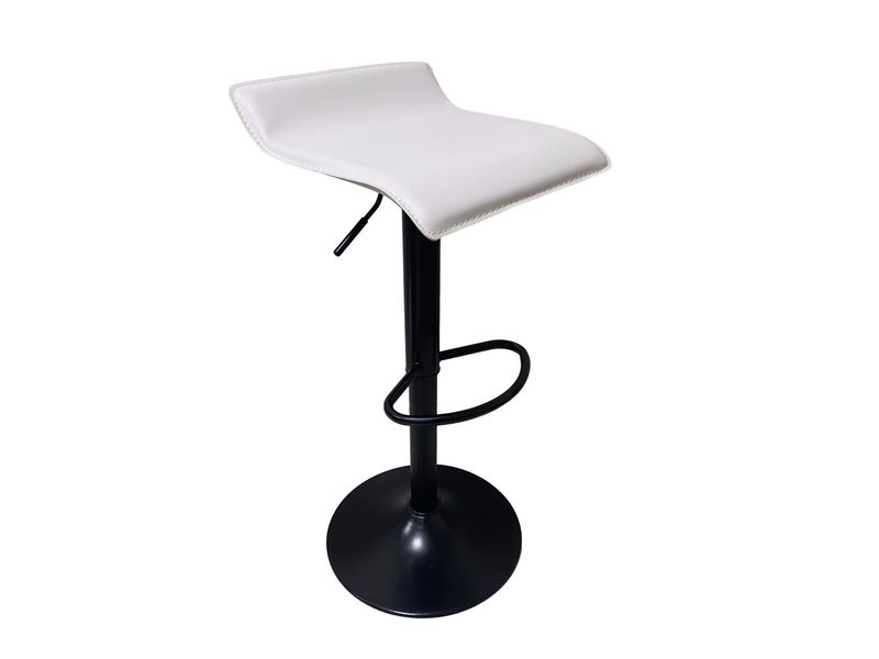 Taburete regulable DALI asiento tapizado estructura metálica