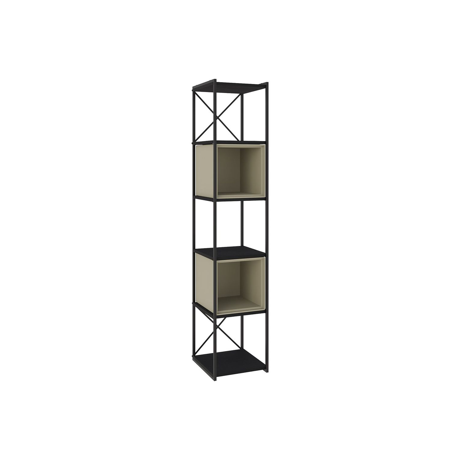 ESTANTERIA ANYA 36 CM NEGRO CUBO VERDE