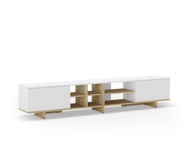 Mueble tv Cequoia 230 cm 2 puertas roble/blanco