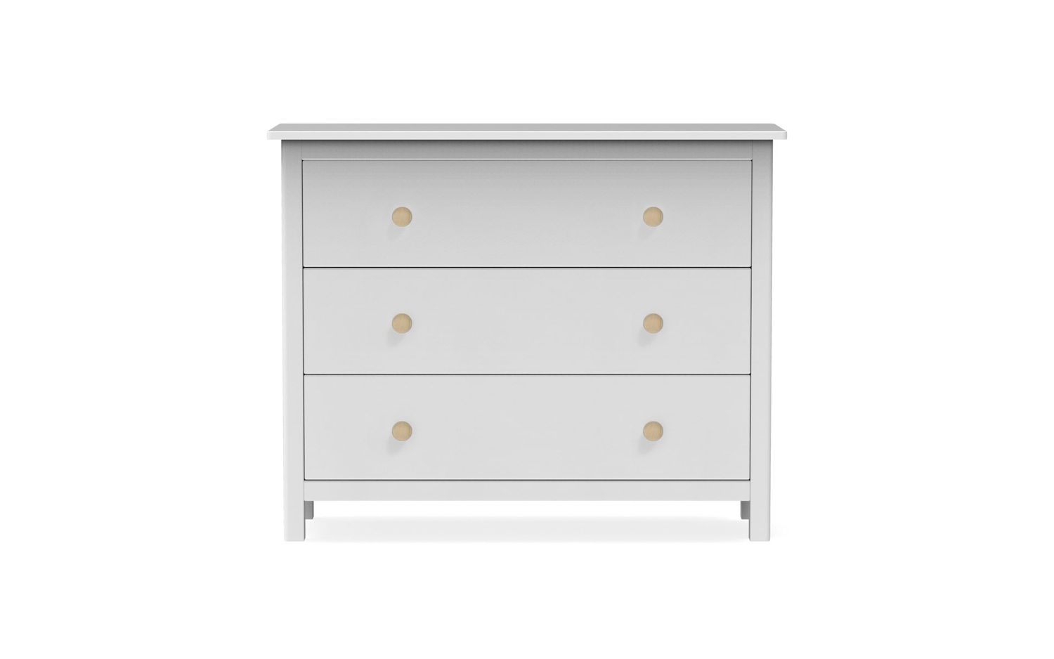 Comoda MAX 3 cajones blanco estilo nordico