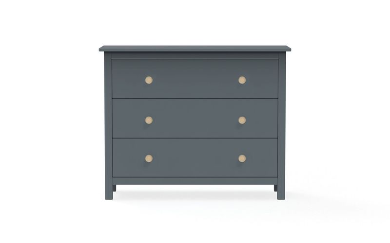 Cómoda MAX – 3 Cajones Verde Petróleo, Madera de Pino