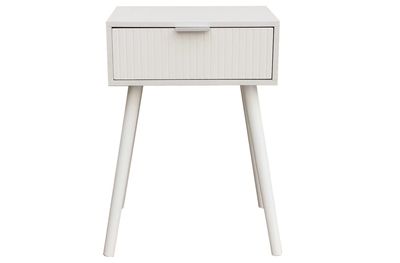 Mesita de noche FREYA blanco estilo nordico