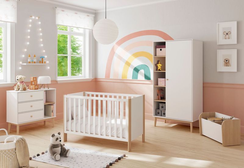 Cuna ESTEBAN 120 x 60 blanco/cera blanca