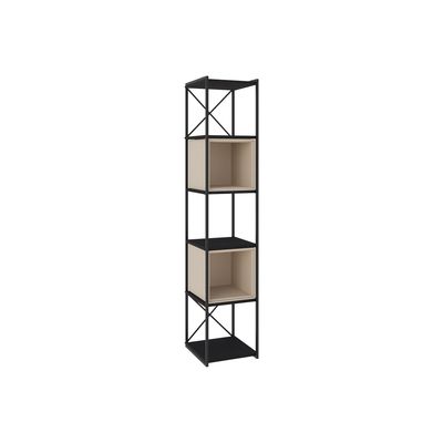 Estantería ANYA 36 cm negro/crema estilo industrial