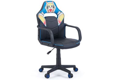 Sillón gamer giratorio XTR junior COSMIC Negro/Azul con impresión