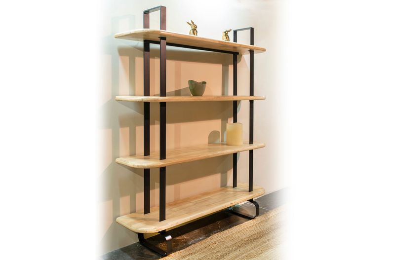 Estantería Alta Moon – Roble Nordish, Estilo Industrial
