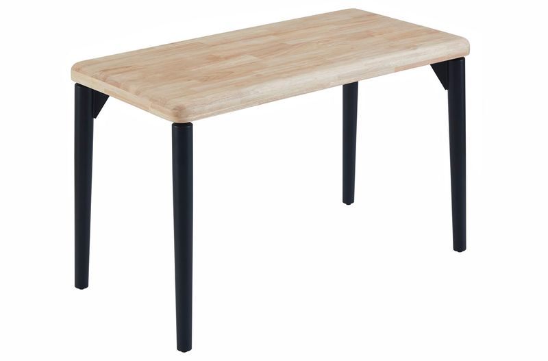 Mesa de comedor fija Moon 120 x 60 roble/metal estilo industrial