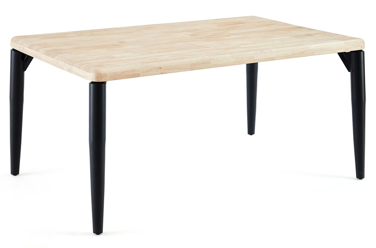 Mesa de comedor fija Moon 160 x 100 roble y metal estilo industrial