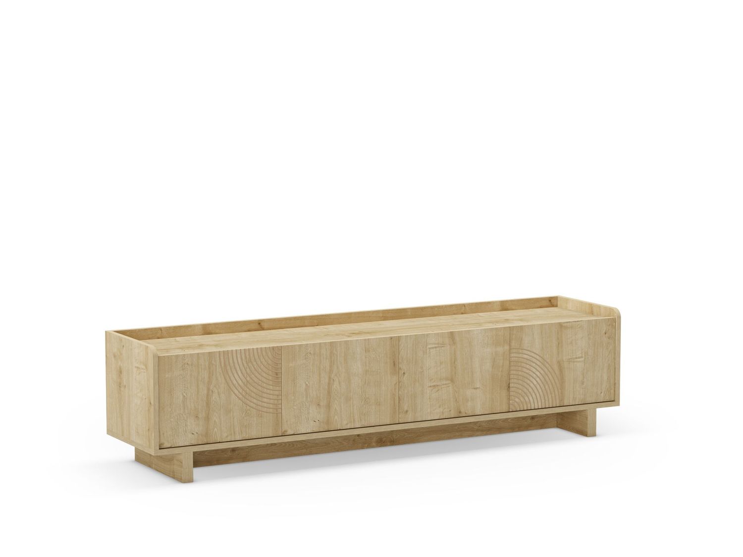 Mueble tv Daroca 4 puertas 180 cm Roble