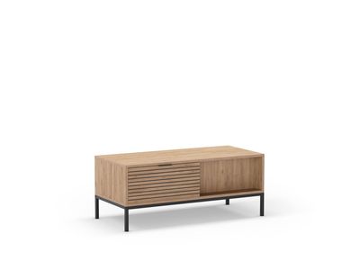 Mesa centro Ariel 2 cajones Sepet pata de metal