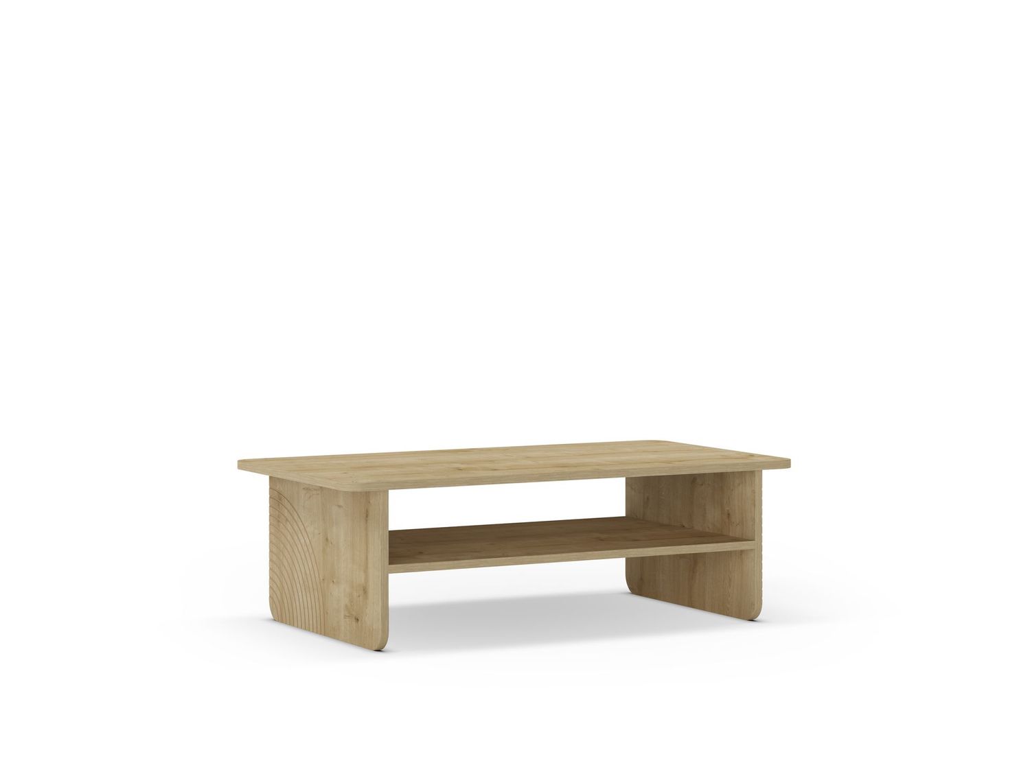 Mesa de centro Daira Roble estilo moderno 110 cm.