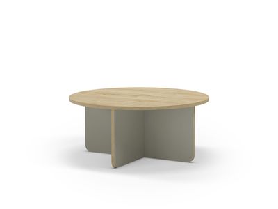 Mesa centro redonda HILLARY 80 cm Roble/Verde Mesa centro redonda HILLARY 80 cm Roble/Verde