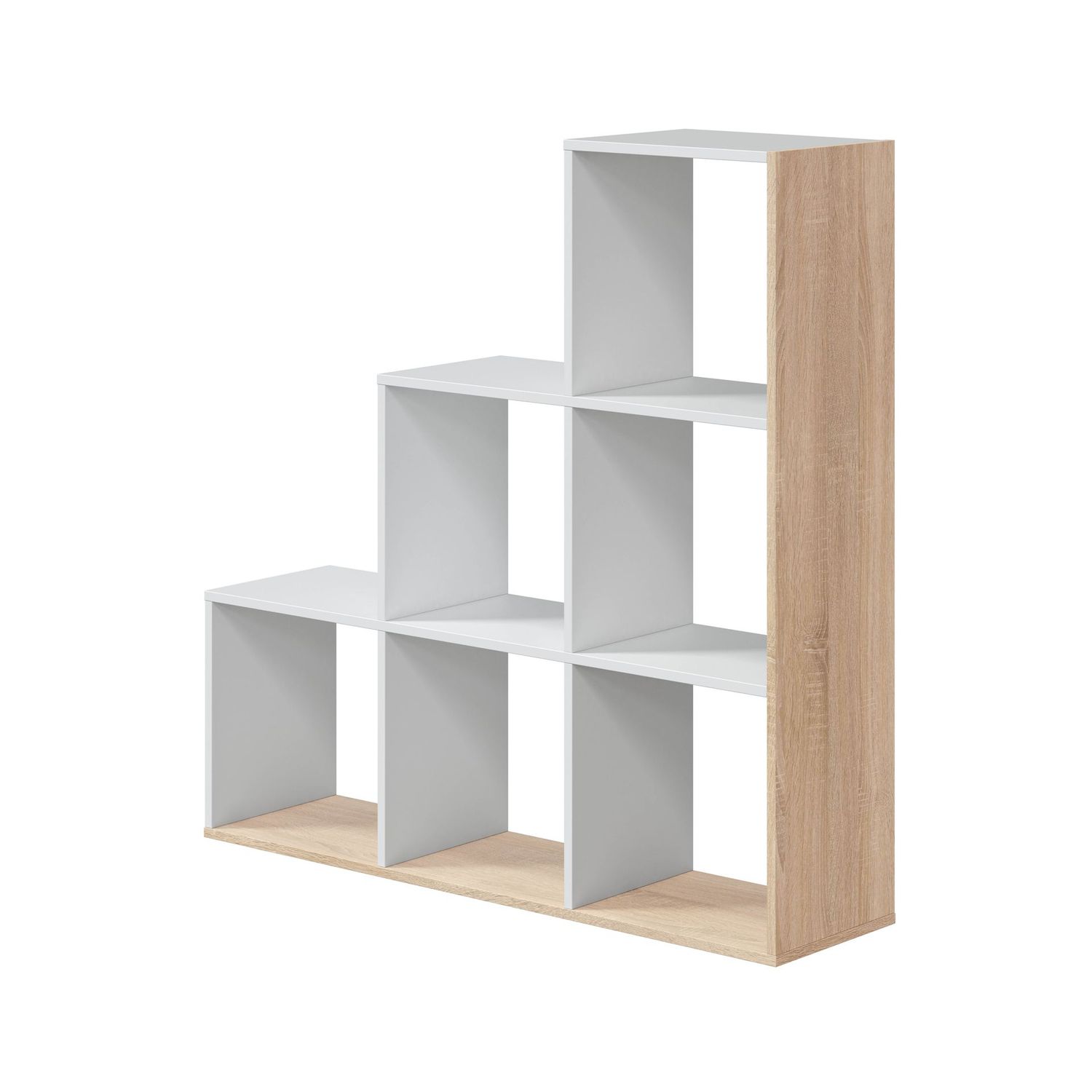 Estanteria multiposicion Mulk Plus blanco artik/roble canadian