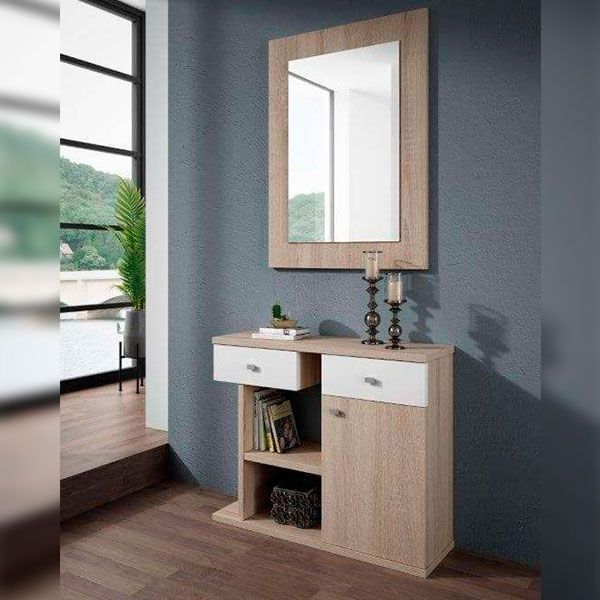 Consola SOL estilo moderno blanco y Cambrian