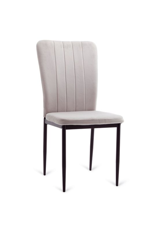 Silla de comedor Cangas velvet estilo industrial