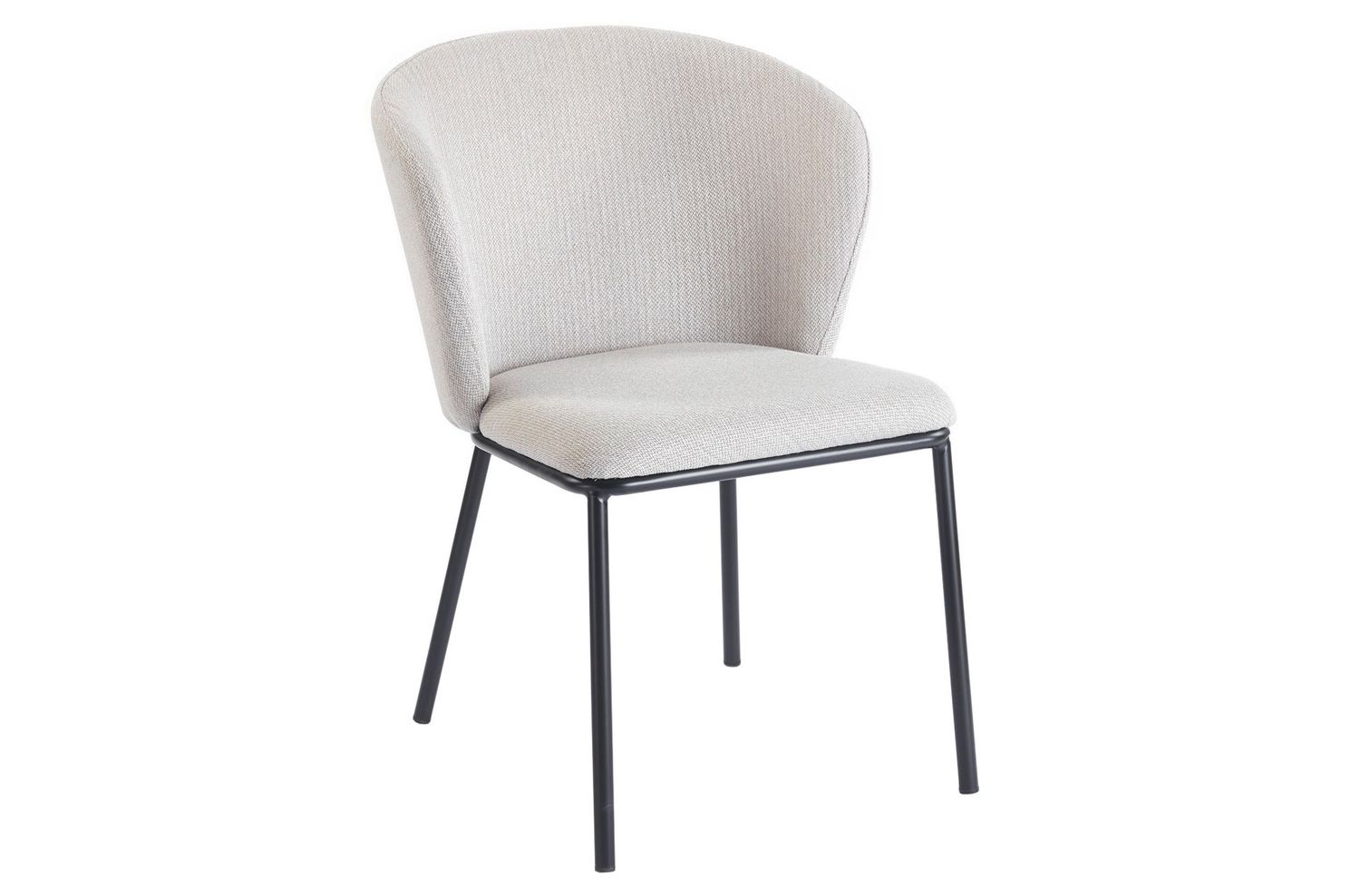SILLA COMEDOR MARGOT TEJIDO BEIGE ESTILO INDUSTRIAL