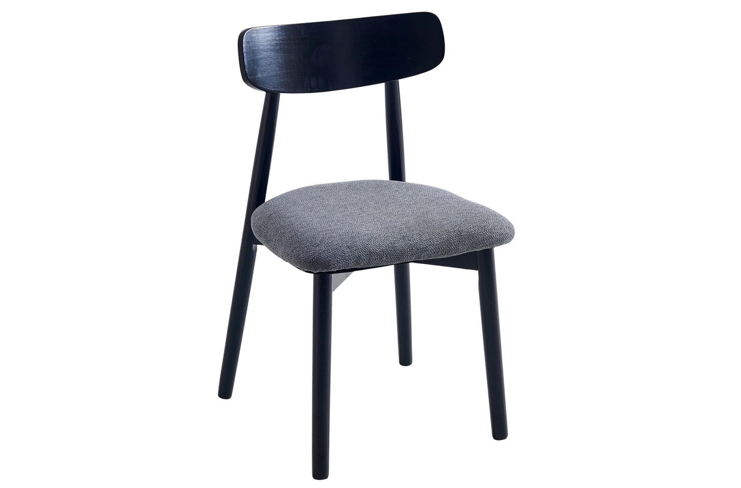 SILLA COMEDOR SHIA COLOR NEGRO TAPIZADA ESTILO NORDICO