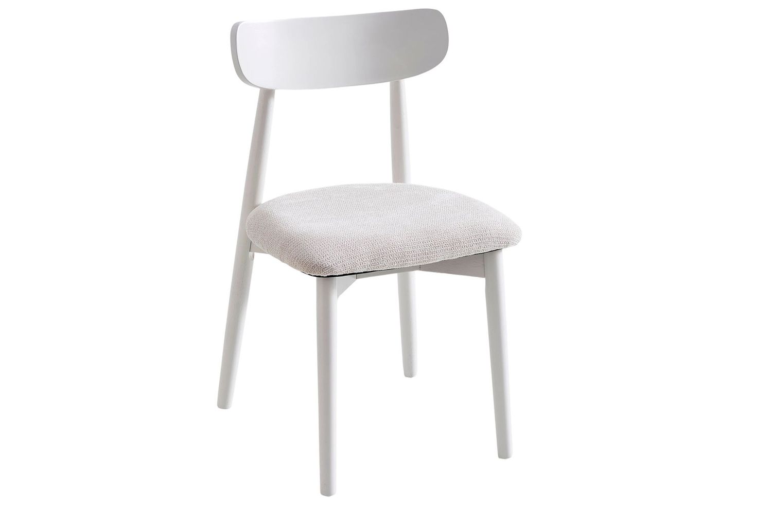 SILLA COMEDOR SHIA COLOR BLANCO TAPIZADA ESTILO NORDICO