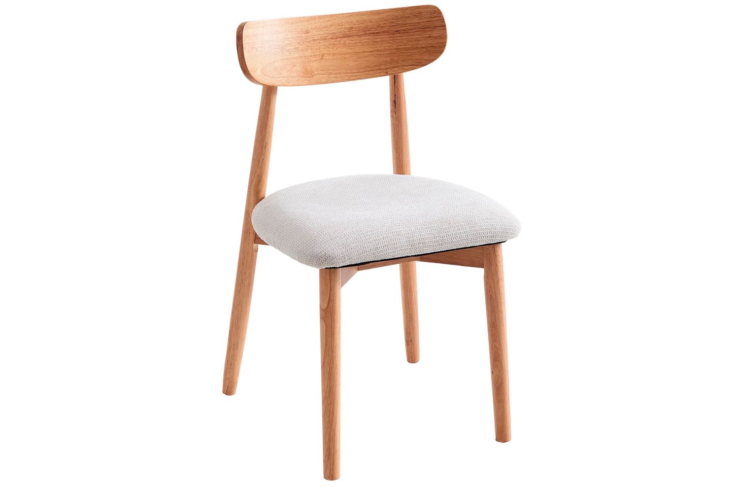 SILLA COMEDOR SHIA COLOR NATURAL TAPIZADA ESTILO NORDICO