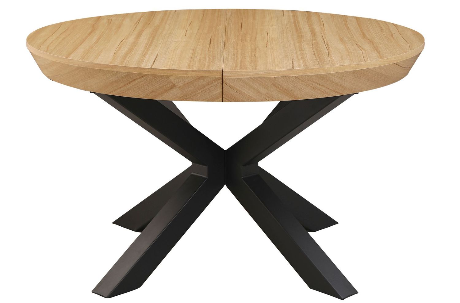 MESA COMEDOR REDONDA EXTENSIBLE BRADLEY 130 - 180 x 130 CM OAK