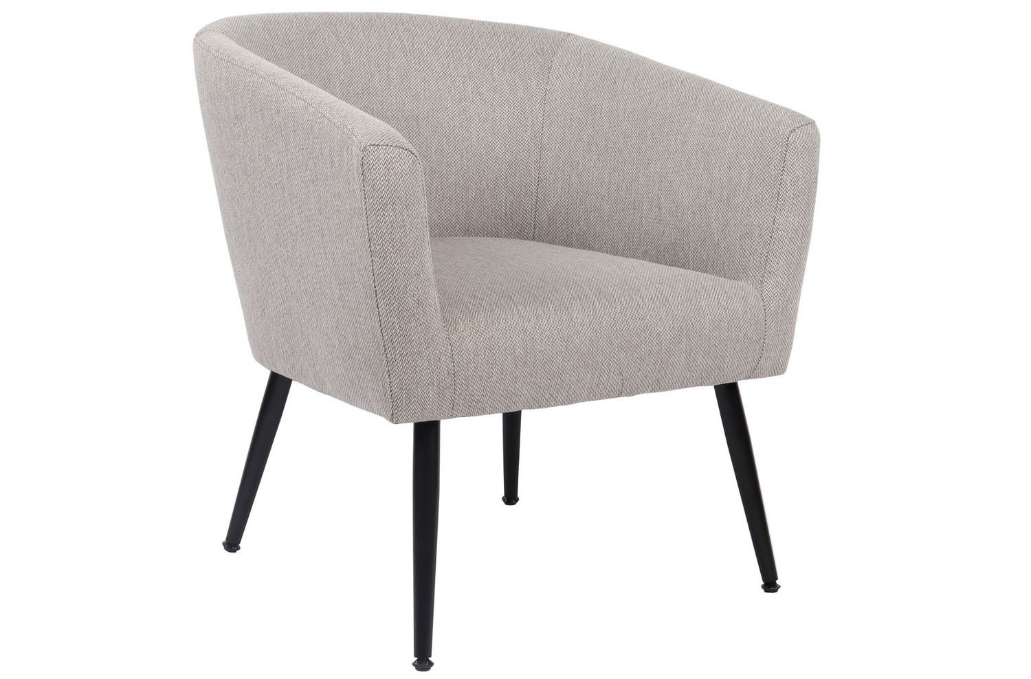 BUTACA CIRCULAR MELROSE LINEN NATURE ESTILO INDUSTRIAL