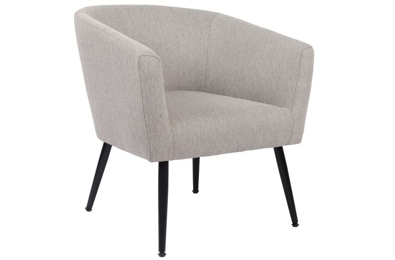 BUTACA CIRCULAR MELROSE LINEN NATURE ESTILO INDUSTRIAL