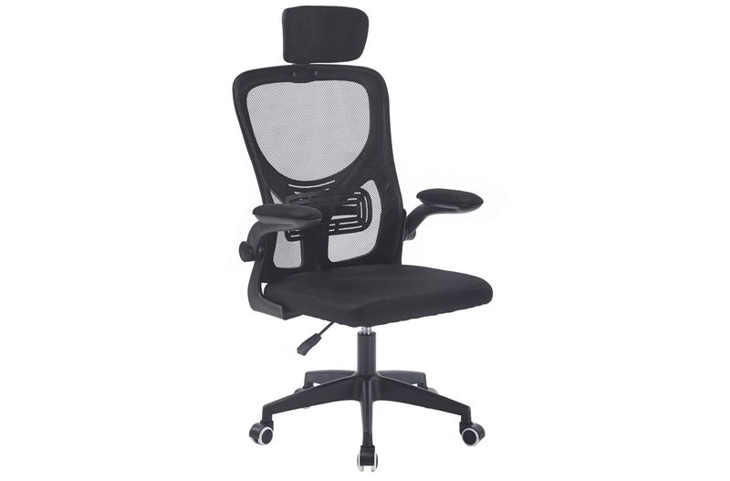 SILLON OFICINA GIRATORIO CON REPOSACABEZAS AERO RED TRANSPIRABLE