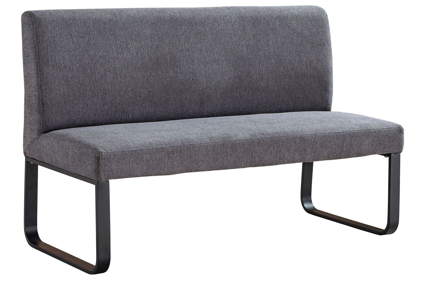 BANCO TAPIZADO CON RESPALDO SHARE TEJIDO ESTILO INDUSTRIAL