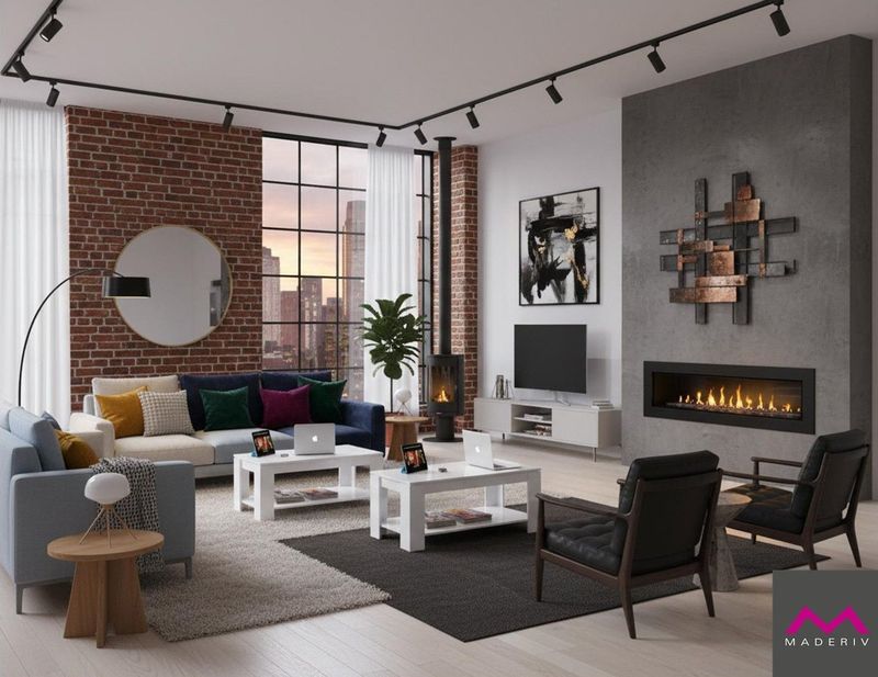 Mesa centro elevable ESTOCOLMO blanco artik estilo moderno Mesa centro elevable ESTOCOLMO blanco artik estilo moderno