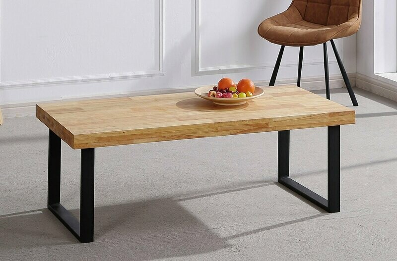 MESA CENTRO NATURAL 120 x 60 ROBLE ESTILO INDUSTRIAL