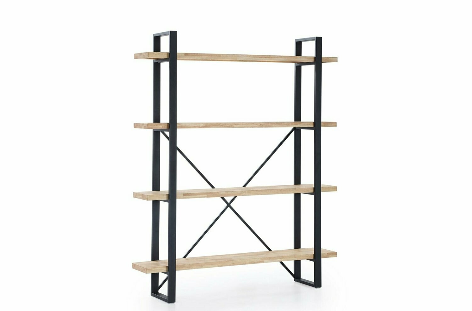 ESTANTERIA ALTA PLANK ROBLE Y METAL ESTILO INDUSTRIAL