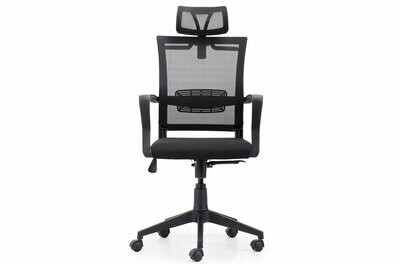 SILLON GIRATORIO WINNER RED TRANSPIRABLE COLOR NEGRO
