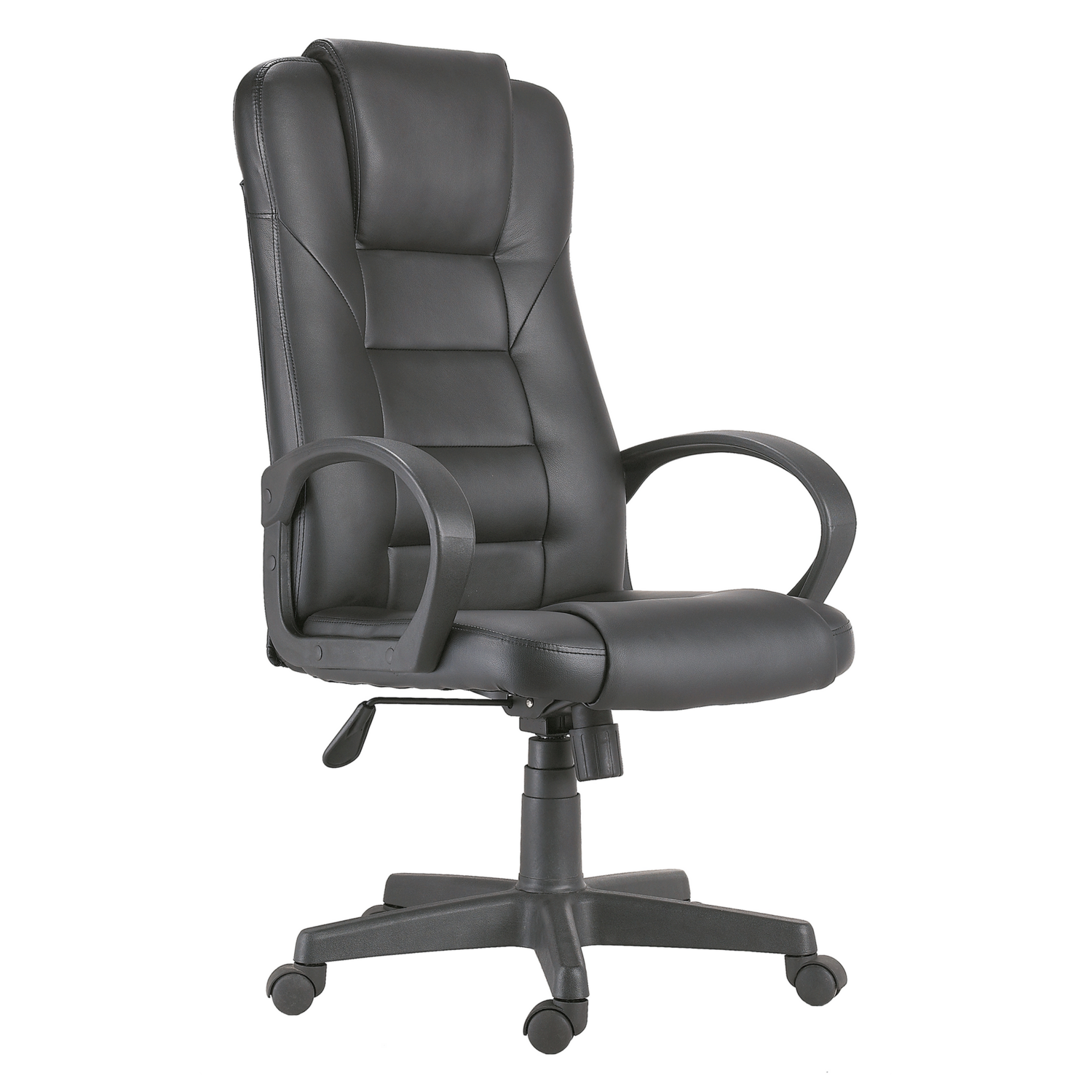 SILLA DESPACHO GIRATORIO LAWYER NEGRO SIMIL PIEL REGULABLE EN ALTURA