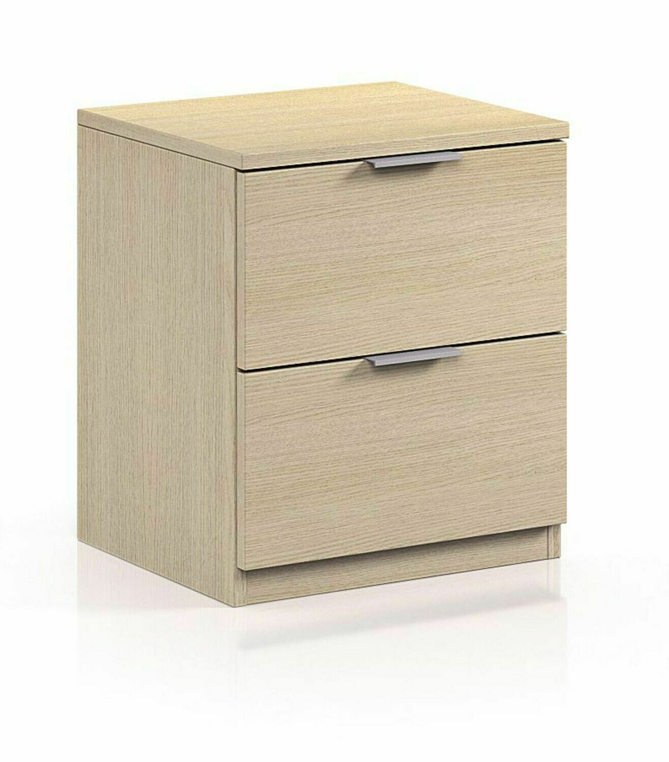 MESITA DE NOCHE DE 2 CAJONES LOW COST ESTILO MODERNO