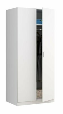 ARMARIO 2 PUERTAS LOW COST DE 81 CM ROBLE O BLANCO