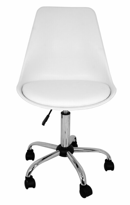 SILLA ESTUDIO ADRIANA ESTILO NORDICO ASIENTO TAPIZADO