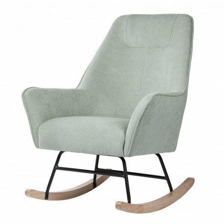 BUTACA MECEDORA COPENHAGEN TAPIZADA ESTILO NORDICO