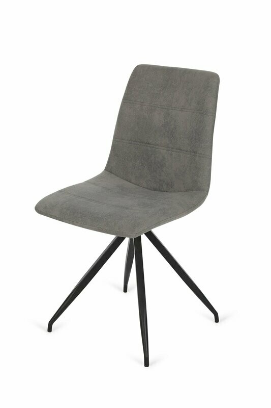 SILLA COMEDOR ALICANTE TAPIZADA ESTRUCTURA DE METAL ESTILO INDUSTRIAL