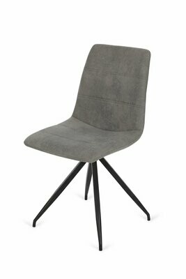 SILLA COMEDOR ALICANTE TAPIZADA ESTRUCTURA DE METAL ESTILO INDUSTRIAL