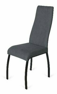 SILLA COMEDOR DORA TAPIZADA PATAS METAL ESTILO INDUSTRIAL