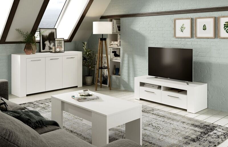 MESA CENTRO ELEVABLE FLOW 100 x 50 BLANCO ARTIK