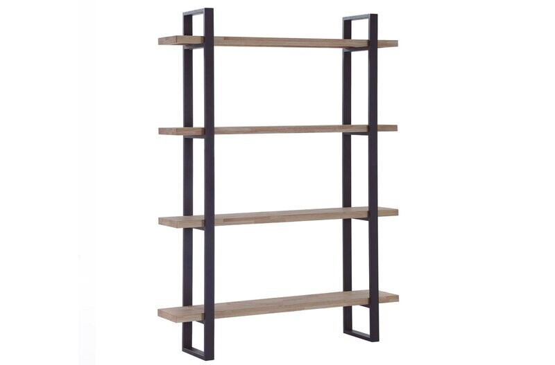 ESTANTERIA ALTA STEVE MADERA Y METAL ESTILO INDUSTRIAL