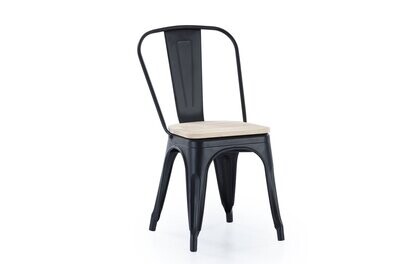 SILLA COMEDOR TOLIX METALICA ASIENTO MADERA ESTILO VINTAGE SILLA COMEDOR TOLIX METALICA ASIENTO MADERA ESTILO VINTAGE