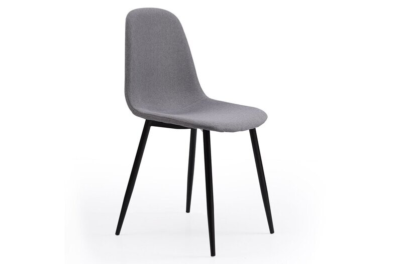 SILLA COMEDOR HALL TEJIDO TEX PATAS METALICAS ESTILO INDUSTRIAL