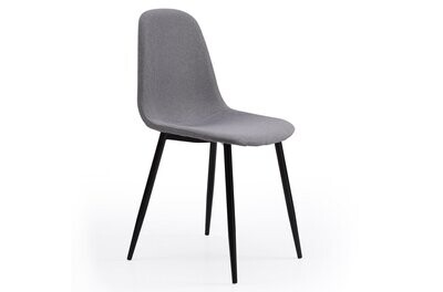 SILLA COMEDOR HALL TEJIDO TEX PATAS METALICAS ESTILO INDUSTRIAL